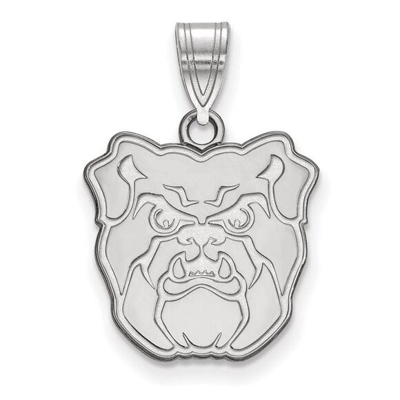 Sterling Silver Rhodium Plated Butler University Medium Pendant - Picture 1 of 3